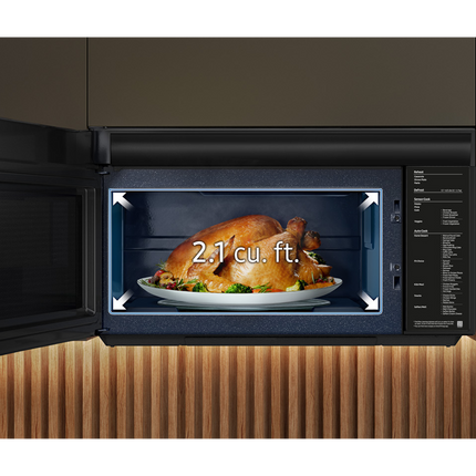 Samsung 2.1 cu.ft Smart Over the Range Microwave with Glass Touch Control