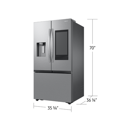 Samsung 36" 3-Door French Door with Family Hub and External Ice and Water Dispenser