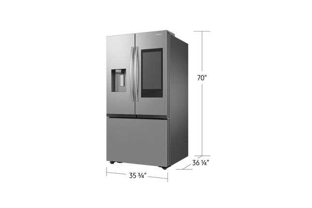 Samsung 36" 3-Door French Door with Family Hub and External Ice and Water Dispenser