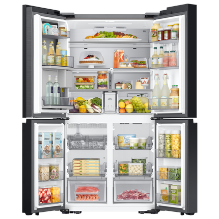 Samsung 36" 23 cu.ft. Bespoke AI Counter Depth 4-Door Flex Fridge with Beverage Center