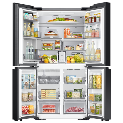 Samsung 36" 23 cu.ft. Bespoke AI Counter Depth 4-Door Flex Fridge with Beverage Center
