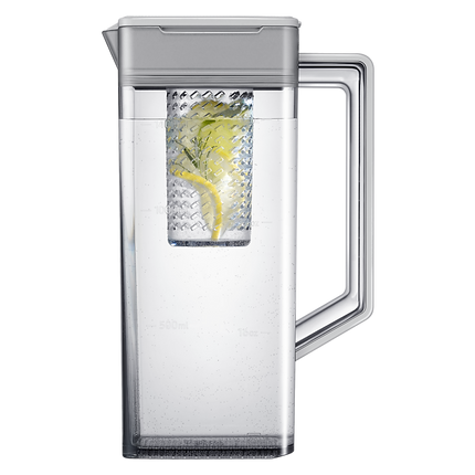 Samsung 36" 23 cu.ft. Bespoke AI Counter Depth 4-Door Flex Fridge with Beverage Center