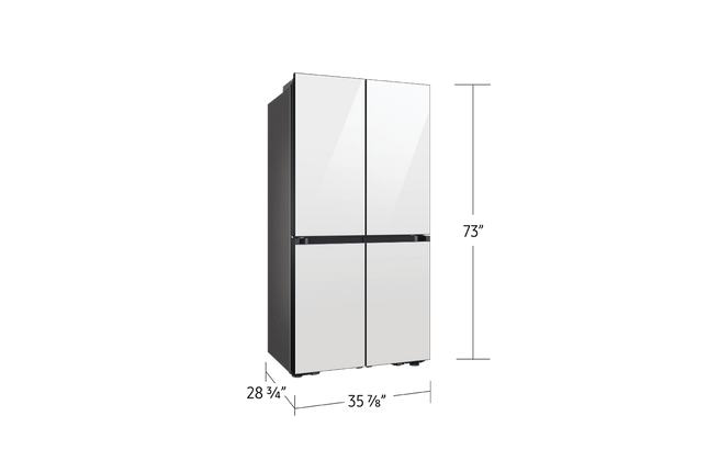 Samsung 36" 23 cu.ft. Bespoke AI Counter Depth 4-Door Flex Fridge with Beverage Center