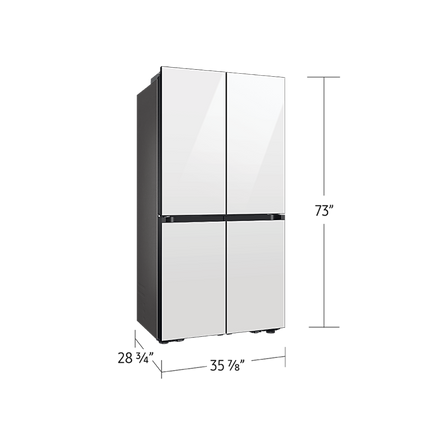 Samsung 36" 23 cu.ft. Bespoke AI Counter Depth 4-Door Flex Fridge with Beverage Center