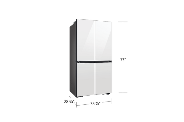 Samsung 36" 23 cu.ft. Bespoke AI Counter Depth 4-Door Flex Fridge with Beverage Center