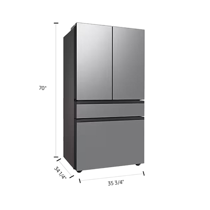 Samsung 36" Bespoke AI 4 Door French Door Refrigerator with Beverage Center