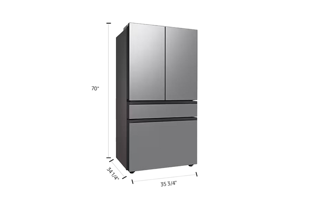 Samsung 36" Bespoke AI 4 Door French Door Refrigerator with Beverage Center