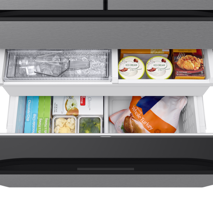Samsung 36" Bespoke AI Counter-Depth 4 Door French Door Refrigerator with Beverage Center