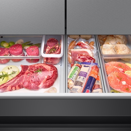 Samsung 36" Bespoke AI Counter-Depth 4 Door French Door Refrigerator with Beverage Center