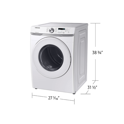 Samsung Electric Dryer 7.5 Cu.Ft. - White