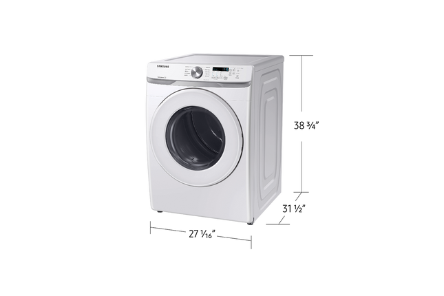 Samsung Electric Dryer 7.5 Cu.Ft. - White