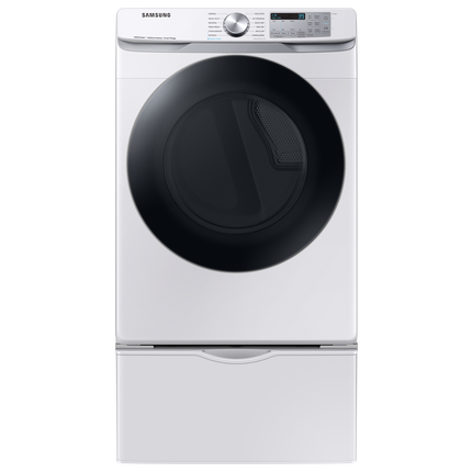 Samsung 7.5 cu.ft Electric Dryer with Multi Steam and Steam Sanitize+ - White