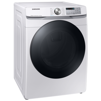 Samsung 7.5 cu.ft Electric Dryer with Multi Steam and Steam Sanitize+ - White