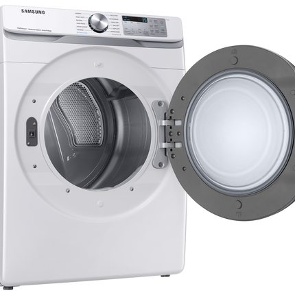 Samsung 7.5 cu.ft Electric Dryer with Multi Steam and Steam Sanitize+ - White