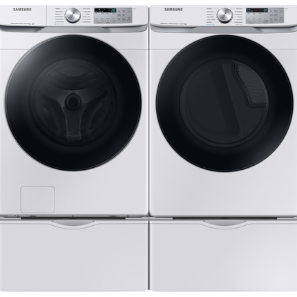 Samsung 7.5 cu.ft Electric Dryer with Multi Steam and Steam Sanitize+ - White