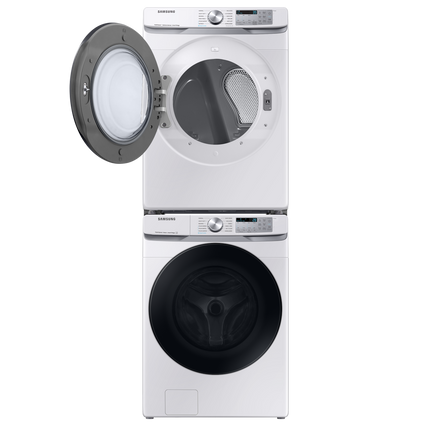 Samsung 7.5 cu.ft Electric Dryer with Multi Steam and Steam Sanitize+ - White