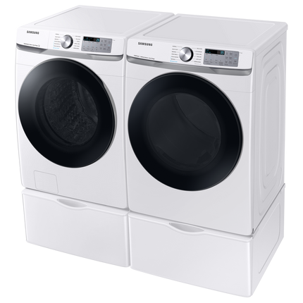 Samsung 7.5 cu.ft Electric Dryer with Multi Steam and Steam Sanitize+ - White