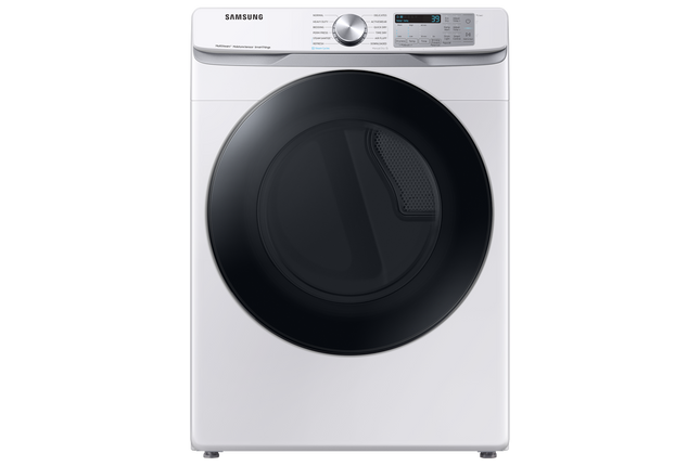 Samsung 7.5 cu.ft Electric Dryer with Multi Steam and Steam Sanitize+ - White