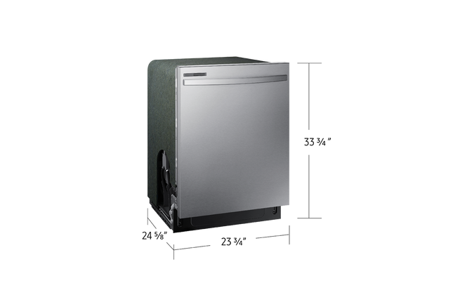 Samsung 53 dBA Fingerprint-resistant Dishwasher with Adjustable Rack