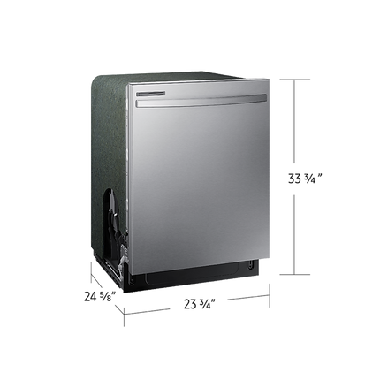 Samsung 53 dBA Fingerprint-resistant Dishwasher with Adjustable Rack