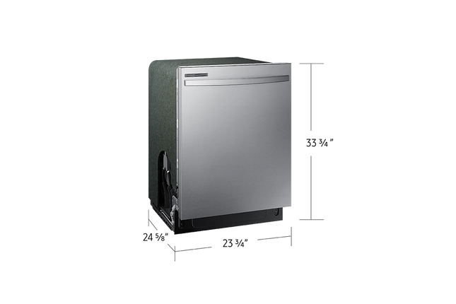 Samsung 53 dBA Fingerprint-resistant Dishwasher with Adjustable Rack