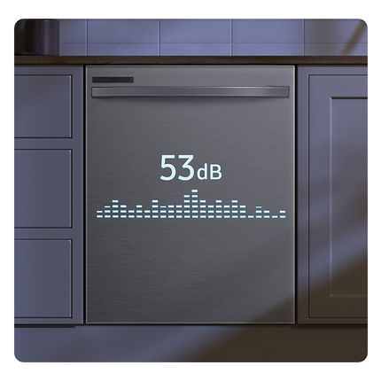 Samsung 53 dBA Fingerprint-resistant Dishwasher with Adjustable Rack