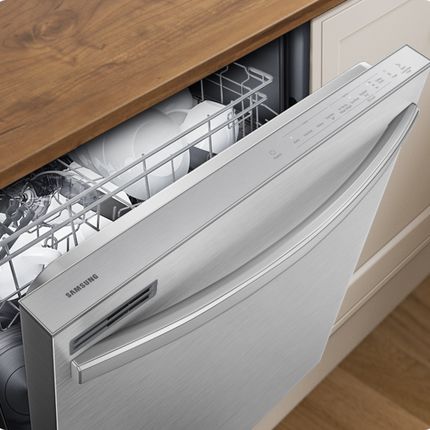 Samsung 53 dBA Fingerprint-resistant Dishwasher with Adjustable Rack