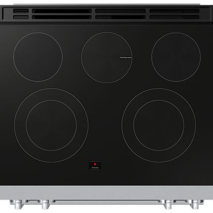 Samsung Electric Slide-In Range Fan Convection with Air Fry Max (w/ Tray) | Self Clean 6.3 cu.ft.
