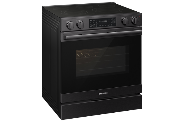 Samsung Electric Slide-In Range True Convection with Air Fry Max | Air Sous Vide 6.3 cu.ft. - Matte Black