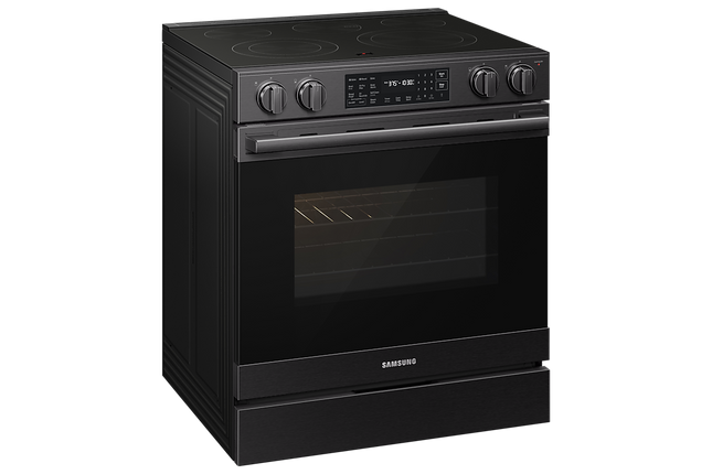 Samsung Electric Slide-In Range True Convection with Air Fry Max | Air Sous Vide 6.3 cu.ft.