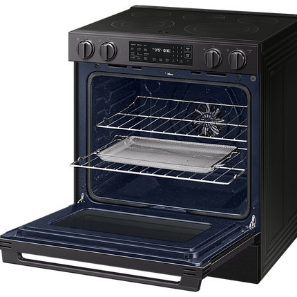 Samsung Electric Slide-In Range True Convection with Air Fry Max | Air Sous Vide 6.3 cu.ft.