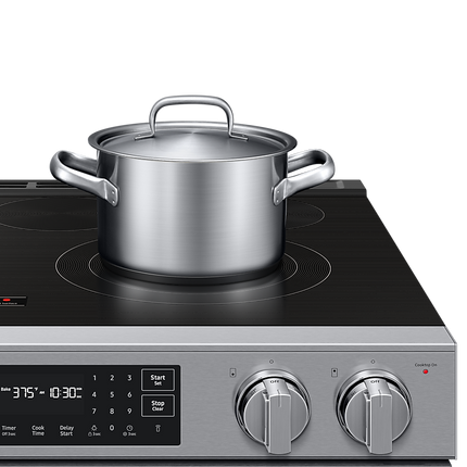 Samsung Electric Slide-In Range True Convection with Air Fry Max | Air Sous Vide 6.3 cu.ft.