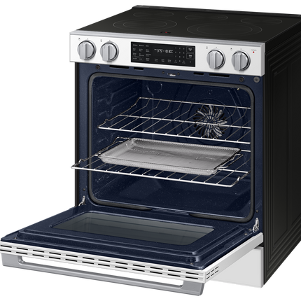 Samsung Electric Slide-In True Convection with Air Fry Max | Air Sous Vide 6.3 cu.ft