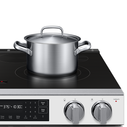 Samsung Electric Slide-In True Convection with Air Fry Max | Air Sous Vide 6.3 cu.ft