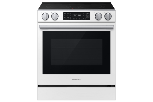 Samsung Electric Slide-In True Convection with Air Fry Max | Air Sous Vide 6.3 cu.ft