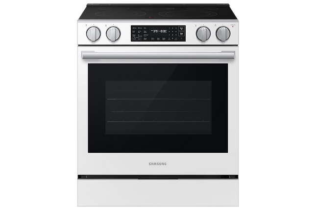 Samsung Electric Slide-In True Convection with Air Fry Max | Air Sous Vide 6.3 cu.ft