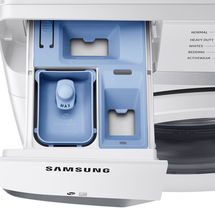 Samsung 5.2 Cu.Ft. Front Load Washer With Self Clean+ - White