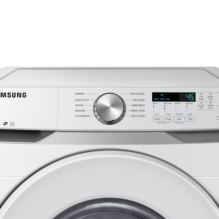 Samsung 5.2 Cu.Ft. Front Load Washer With Self Clean+ - White