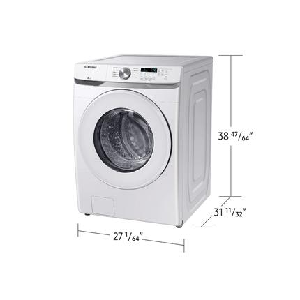 Samsung 5.2 Cu.Ft. Front Load Washer With Self Clean+ - White