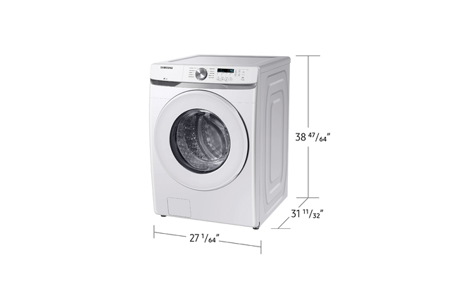 Samsung 5.2 Cu.Ft. Front Load Washer With Self Clean+ - White
