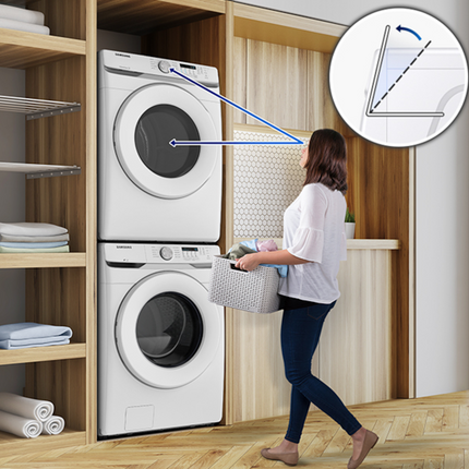 Samsung 5.2 Cu.Ft. Front Load Washer With Self Clean+ - White