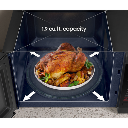 Samsung 1.9 cu.ft Countertop Microwave with Sensor Cooking - Matte Black