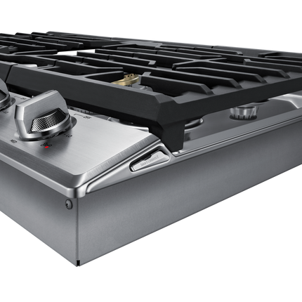 Samsung 30" 5-Burner Smart Gas Cooktop with 22K BTU Dual Power Burner + Griddle & Wok Grate - Stainless Steel
