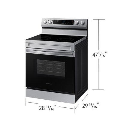 Samsung 30" 6.3 cu. Ft. Smart Electric Freestanding Range
