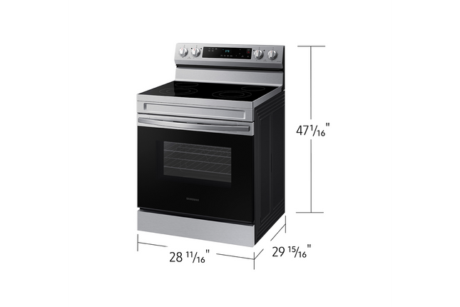 Samsung 30" 6.3 cu. Ft. Smart Electric Freestanding Range