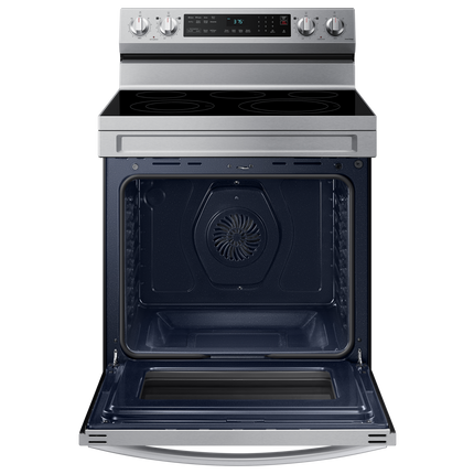 Samsung 30" 6.3 cu. Ft. Smart Electric Freestanding Fan Convection Range with Air Fry