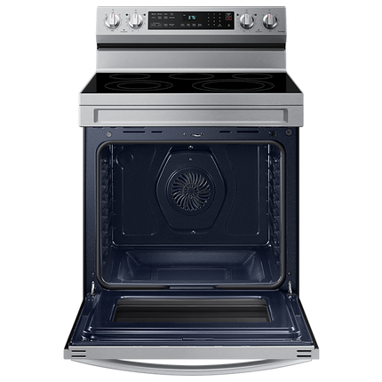 Samsung 30" 6.3 cu. Ft. Smart Electric Freestanding Fan Convection Range with Air Fry
