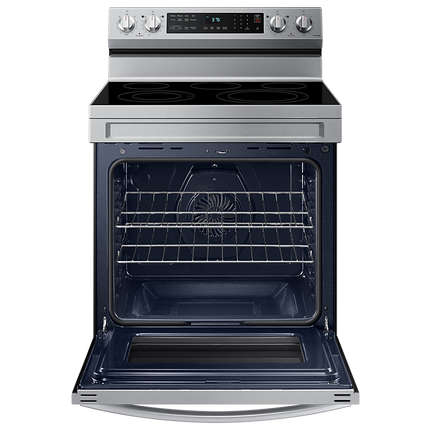 Samsung 30" 6.3 cu. Ft. Smart Electric Freestanding Fan Convection Range with Air Fry