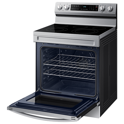 Samsung 30" 6.3 cu. Ft. Smart Electric Freestanding Fan Convection Range with Air Fry