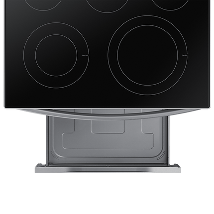 Samsung 30" 6.3 cu. Ft. Smart Electric Freestanding Fan Convection Range with Air Fry